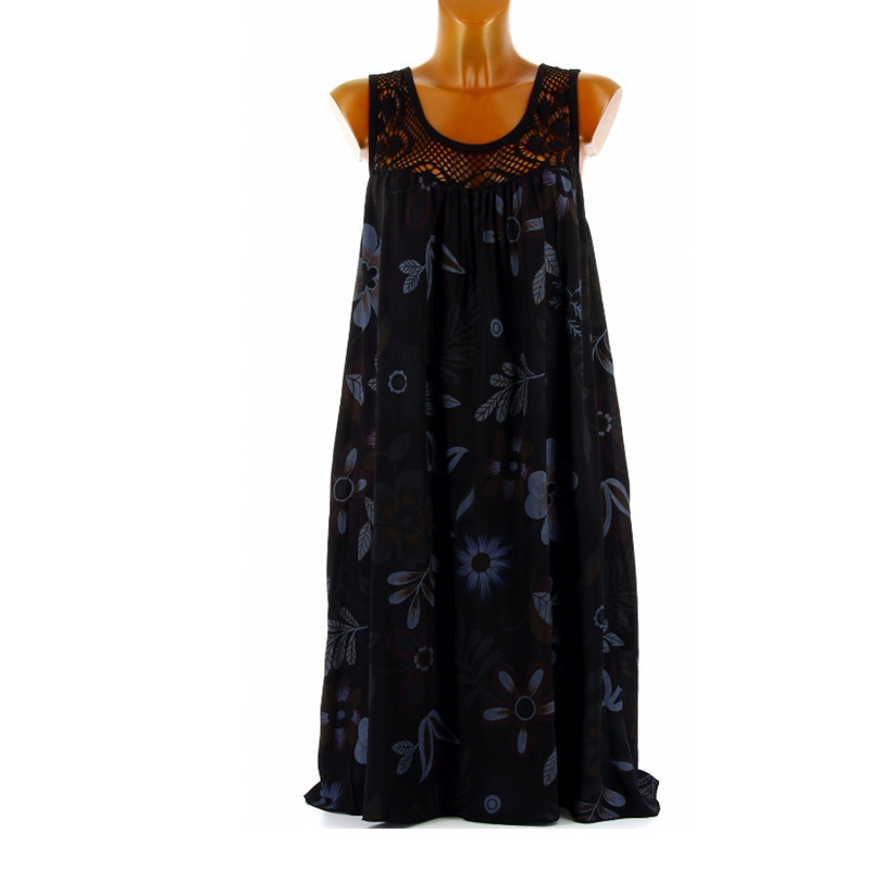 💥Letzter Tag – 50% RABATT!!⚡Über 50.000 verkauft👗Elegantes, ärmelloses Damen-Kleid mit Blumenmuster