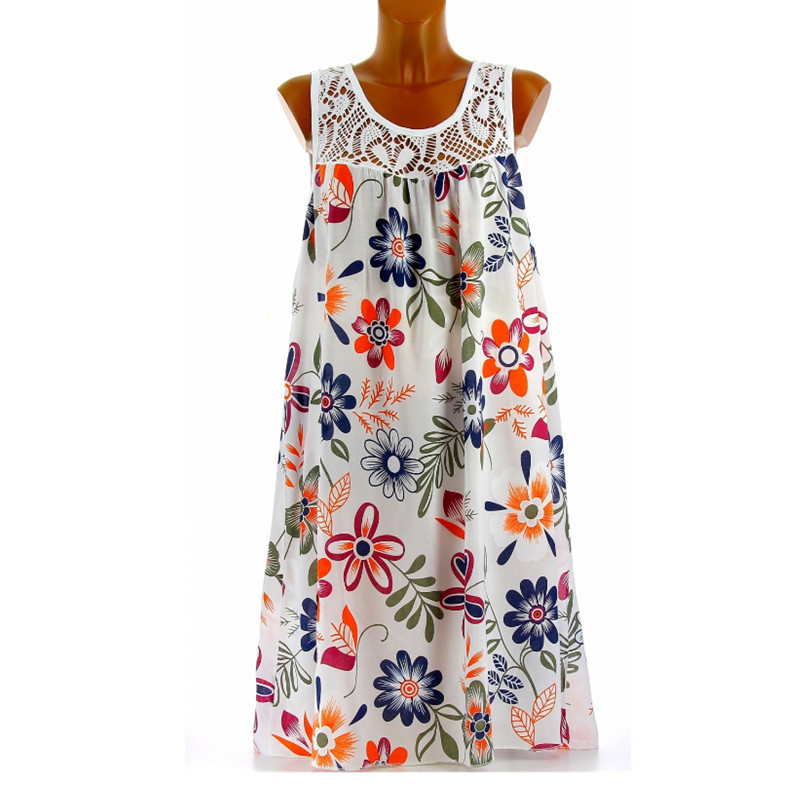 💥Letzter Tag – 50% RABATT!!⚡Über 50.000 verkauft👗Elegantes, ärmelloses Damen-Kleid mit Blumenmuster