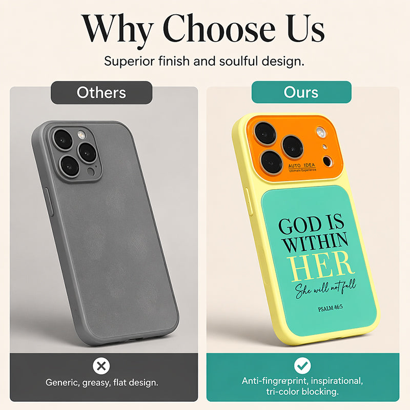 Stylish Color Block Soft Phone Case