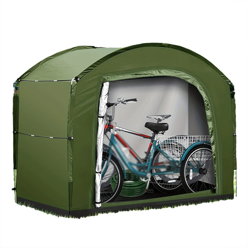 🚲 50% RABATT! 🏕️ Tragbares Fahrrad-Lagerzelt – Wetterfest, geräumig & werkzeugfrei – Optimaler Outdoor-Stauraum für Fahrräder & Zubehör 🔧
