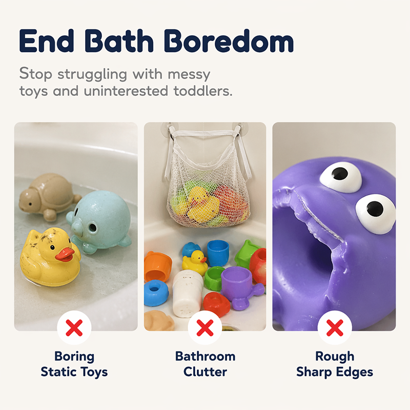 🧸💧 -50% ! 🛁Badespielzeug für Babys – Weich, sicher & abgerundete Kanten.