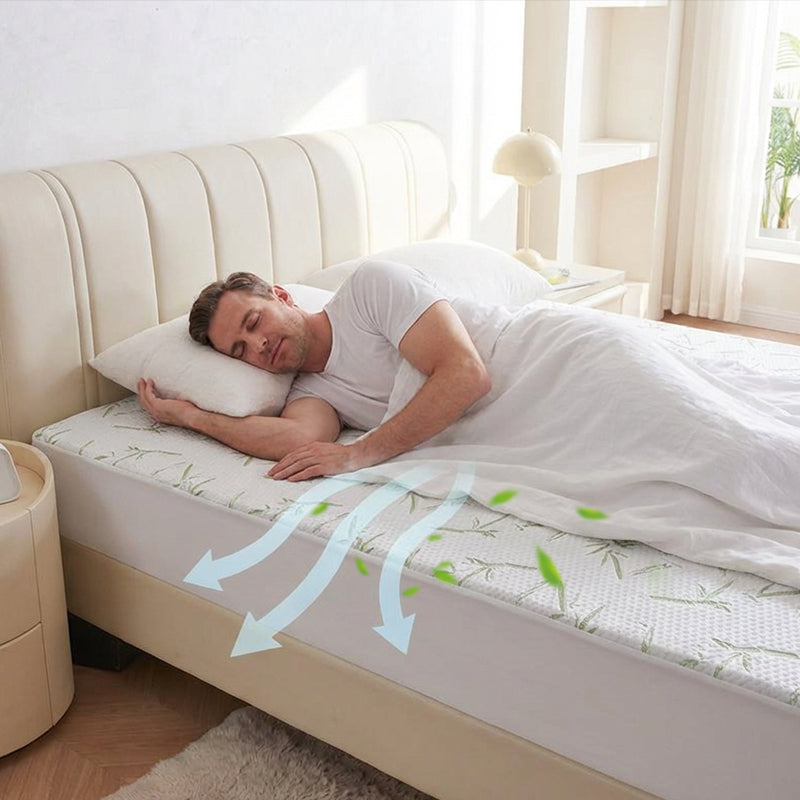 🛏️ 50% Rabatt! 🌐 Wasserundurchlässiger Matratzenschutz aus Bambusfaser – Atmungsaktiv, Milbenresistentes TPU – 360° Spannbetttuch für ruhige Nächte 💤
