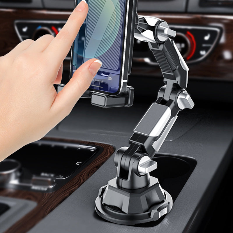 🚗📱Klappbarer Auto-Getränkehalter-Tablethalter – 1080° verstellbarer Handy- und Tabletständer