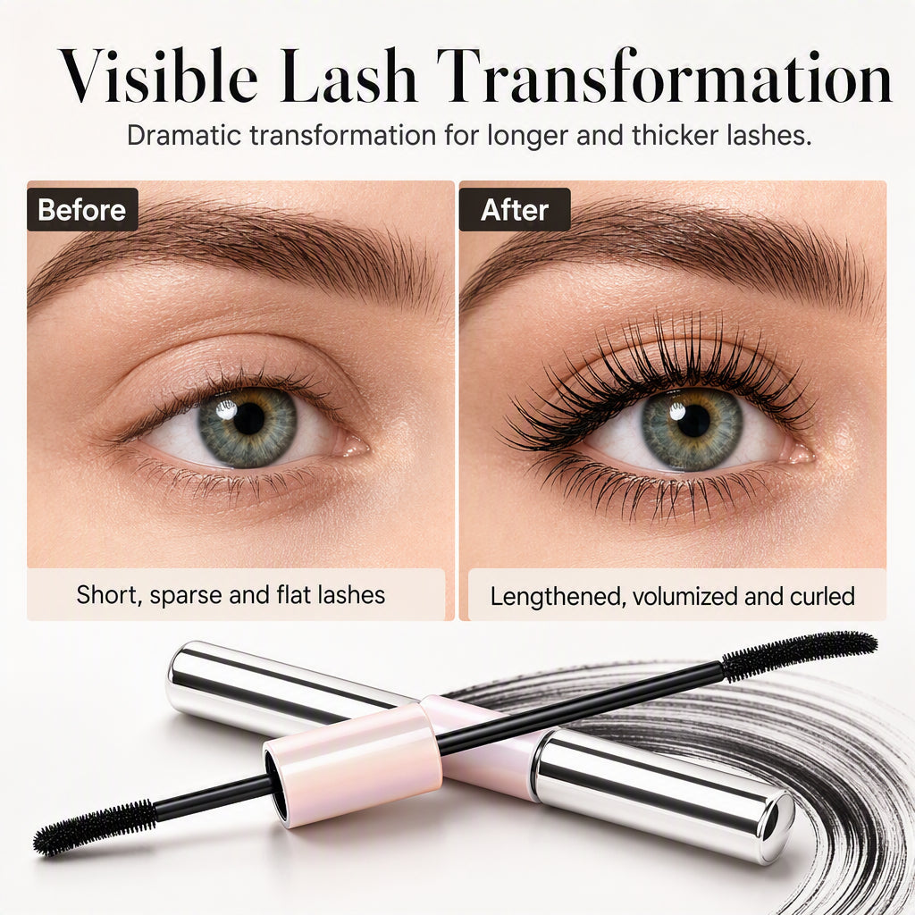🎉💖Zeitlich begrenzt: 2 zum Preis von 1🌟🎁Über 65.000 Mal verkauft – Doppelseitige wasserfeste Volumen-Mascara