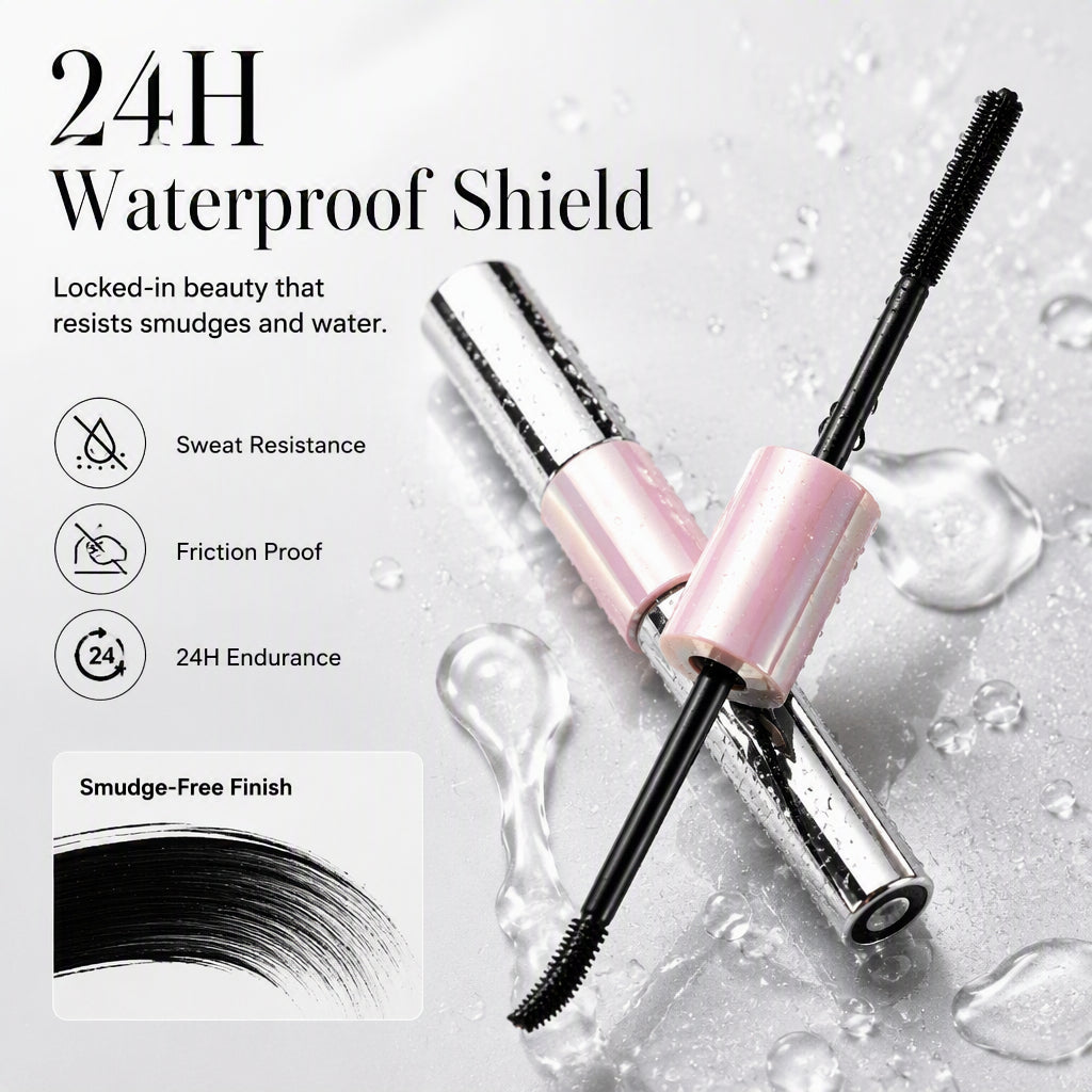 🎉💖Zeitlich begrenzt: 2 zum Preis von 1🌟🎁Über 65.000 Mal verkauft – Doppelseitige wasserfeste Volumen-Mascara