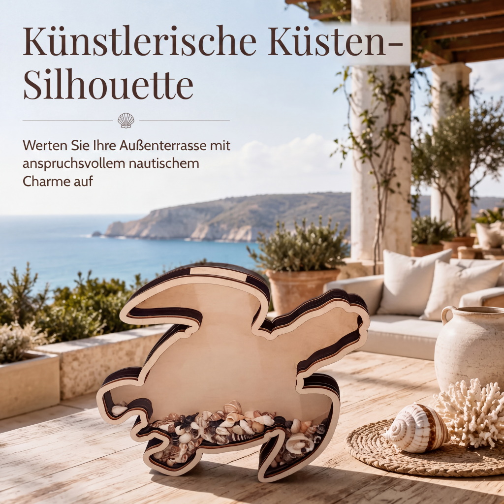 🎉 2026 Sale – Über 14.900 verkauft!🌊 Kreativer Organizer aus Holz in Form eines Meeresschildkrötenpanzers