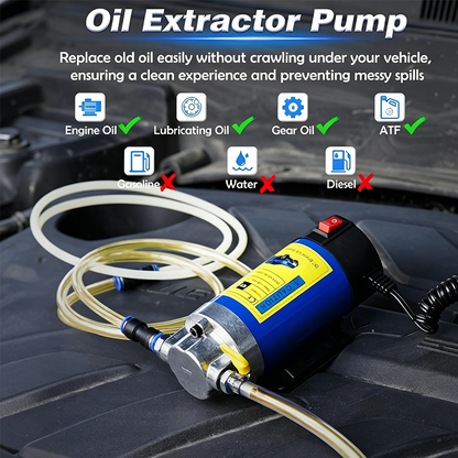✨44% Rabatt✨ 🔧 Tragbare 12V-Ölablasspumpe – Kupfermotor, inkl. Schläuche & Box – Ideal für Motor- & Getriebeölwechsel 🚗