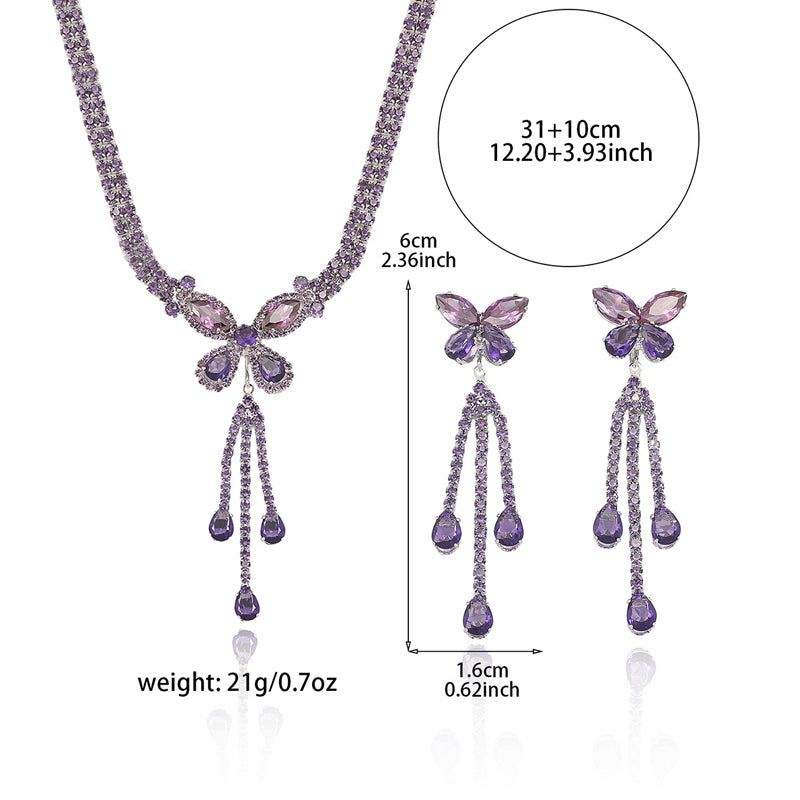 🦋 50% RABATT! ✨ Elegantes Schmetterlings-Halsketten- & Ohrringe-Set – Zartes Design, feiner Glanz & hochwertige Verarbeitung – Perfekt für jeden Anlass & als Geschenk 💎