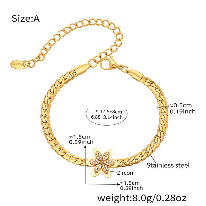 🌸 50% RABATT! ✨ Eleganter Edelstahl-Blumenanhänger – Feine Verarbeitung, langlebig & zeitlos – Ideal für den Alltag & als besonderes Geschenk 💎