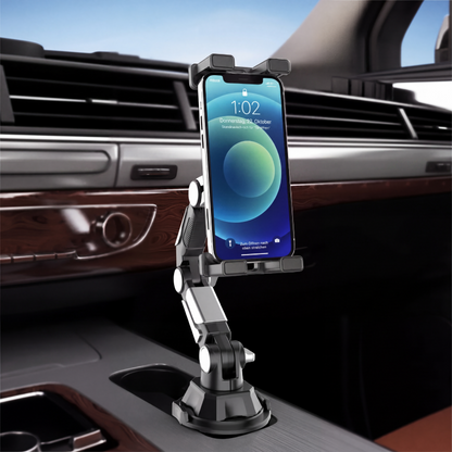 🚗📱Klappbarer Auto-Getränkehalter-Tablethalter – 1080° verstellbarer Handy- und Tabletständer