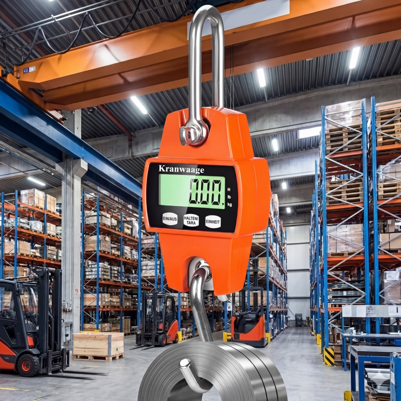 Digitale Hängewaage mit 500 kg Tragkraft