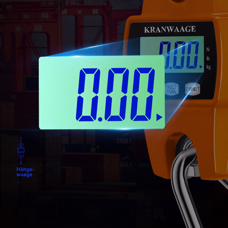 Digitale Hängewaage mit 500 kg Tragkraft