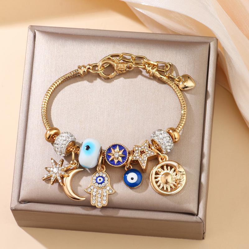 🌙✨ Celestial Armband mit Sonne-Mond-Anhänger ✨🌙