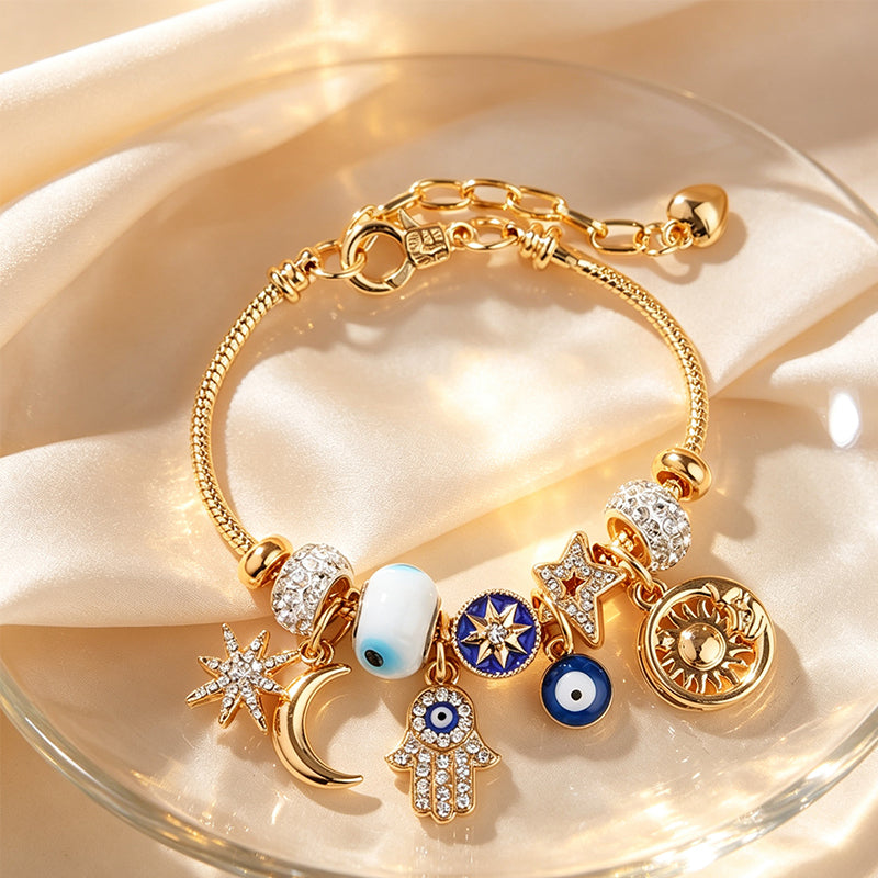 🌙✨ Celestial Armband mit Sonne-Mond-Anhänger ✨🌙