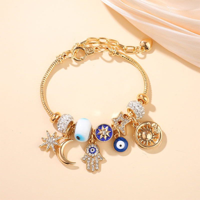 🌙✨ Celestial Armband mit Sonne-Mond-Anhänger ✨🌙