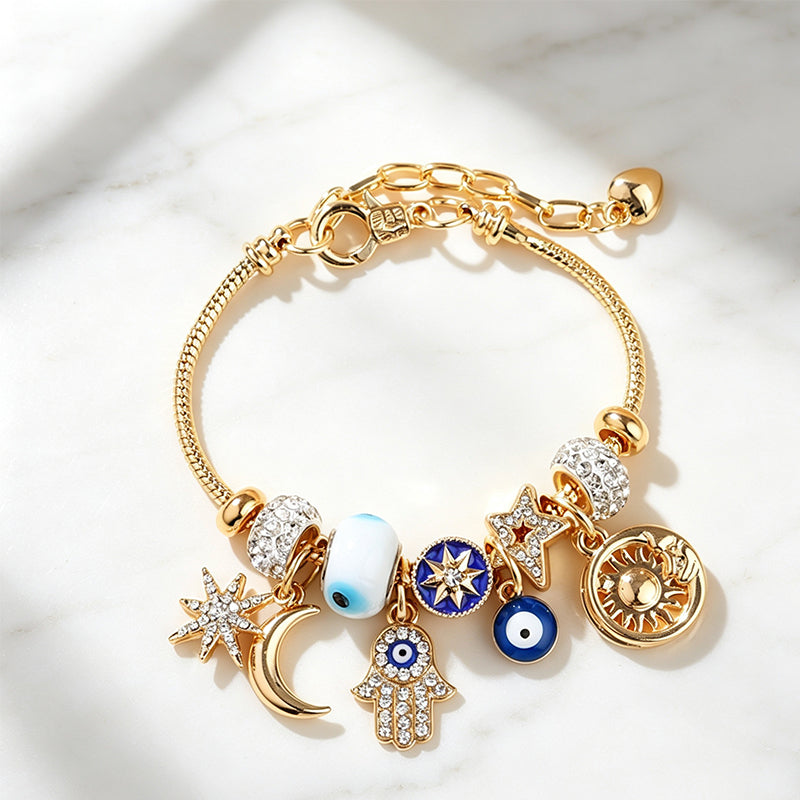 🌙✨ Celestial Armband mit Sonne-Mond-Anhänger ✨🌙