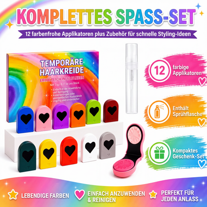 Temporäres Haarkreide-Set für Mädchen