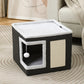✨50% Rabatt✨🐾 2-in-1 Faltbarer Haustierhocker mit Stauraum – Gemütliches Katzen- & Hundebett und praktischer Sitzhocker