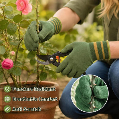 ⏳Zeitlich begrenztes Sonderangebot⏰Schützt Ihre Hände bei der Gartenarbeit – Robuste Gartenhandschuhe aus Gummi, rutschfest, abriebfest, geeignet für Pflanzenpflege und Beschneiden