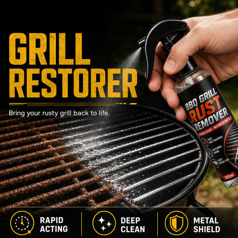 🔥⏰ 2+1 GRATIS nur für kurze Zeit – Grillrost-Rostentferner Spray für die Entfernung von Rost und hartnäckigen Ablagerungen🍖