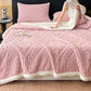🌸🛋️ Kuschelige Teddy-Decke mit Blumenmuster – Weiche und warme Wohndecke für Sofa und Bett
