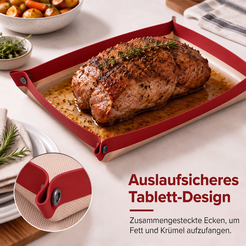 Wiederverwendbare Antihaft-Silikon-Backmatte