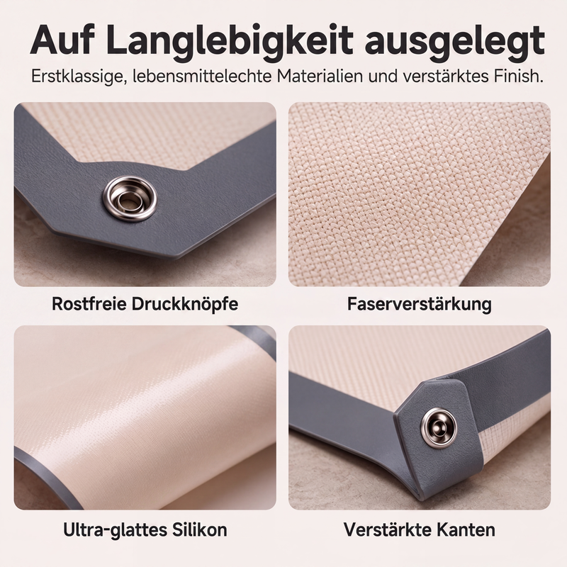 Wiederverwendbare Antihaft-Silikon-Backmatte