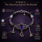 Gothic Purple Rhinestone Halloween Bracelet