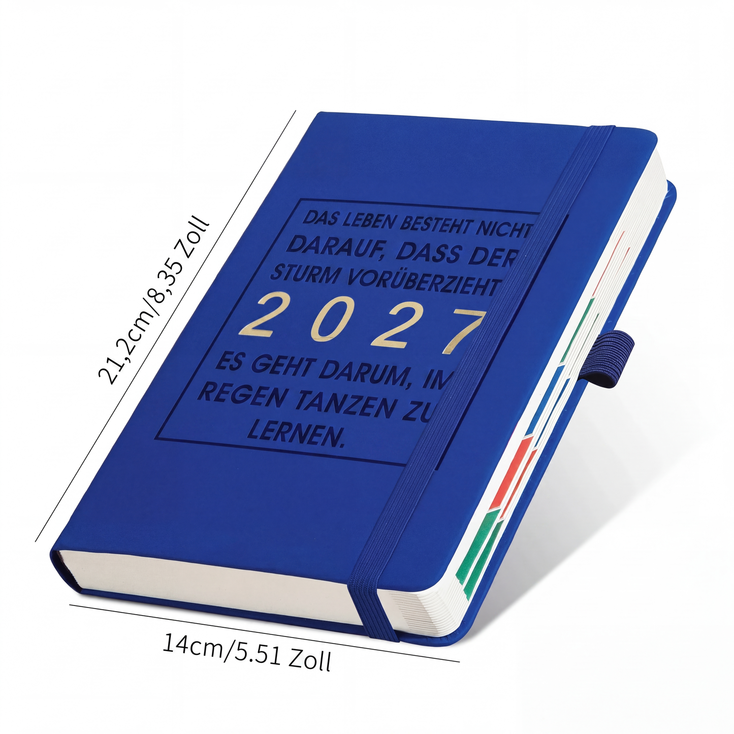 🍃🏆 Sonderpreis am letzten Tag: 9,98 £ ! 📅A5 2027 Tagebuch-Notizbuch mit einer Seite pro Tag ✨