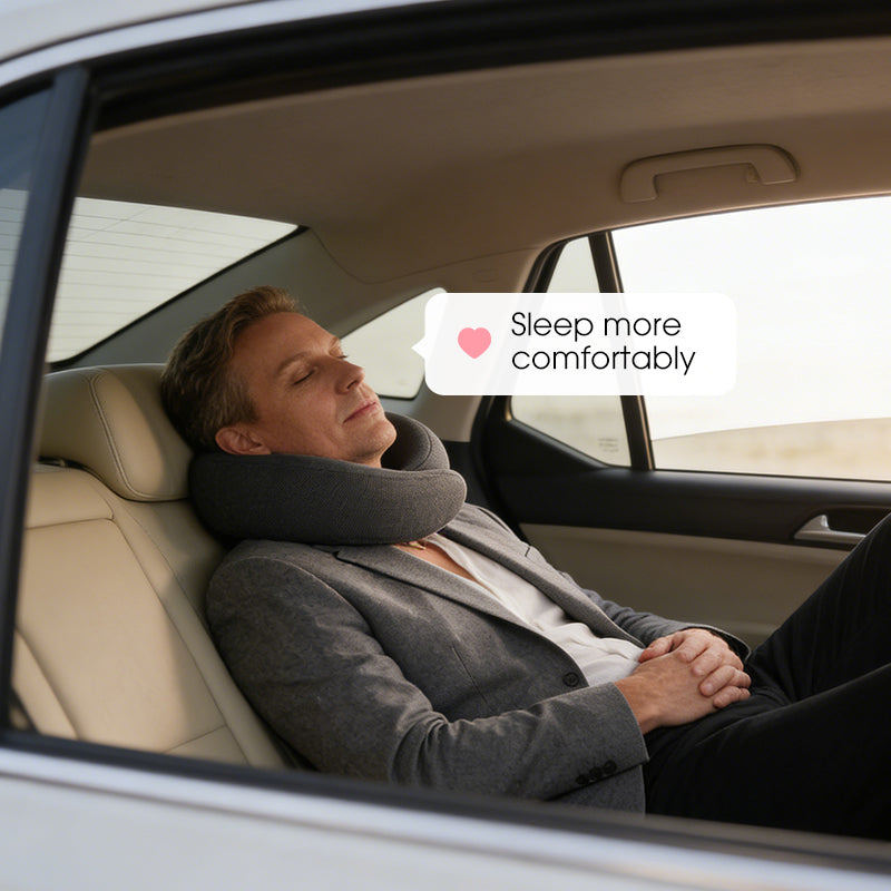 🌟360° Memoryschaum Nackenkissen, Ergonomisches Nackenstützkissen für Zuhause und Reisen