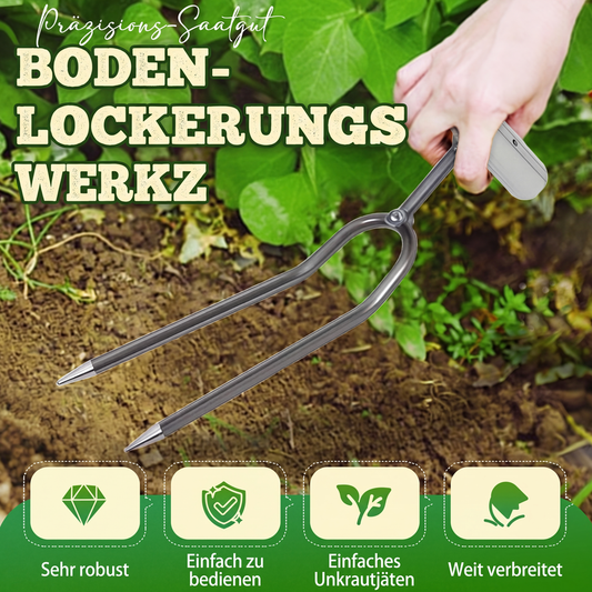 📢📢50% RABATT !!⏰Kompaktes 2-Zahn-Garten-Unkrautstecher-Werkzeug