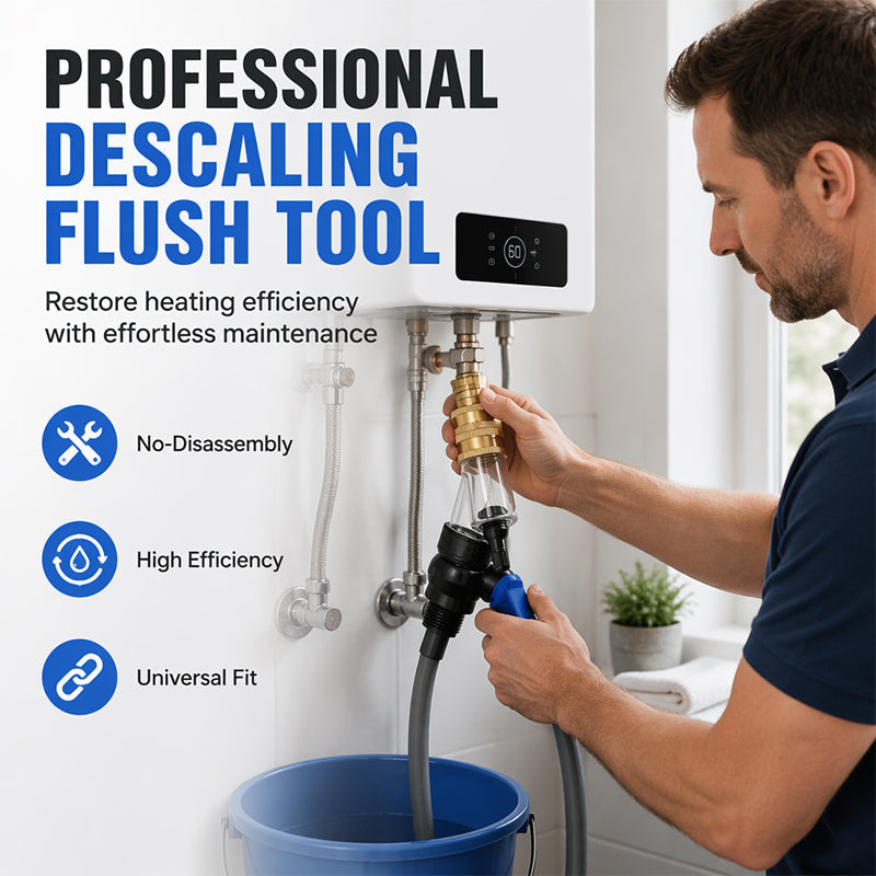 Reinigungswerkzeug für Warmwasserbereiter – ohne Demontage, für Gas- & Elektrosysteme 🛠️💧