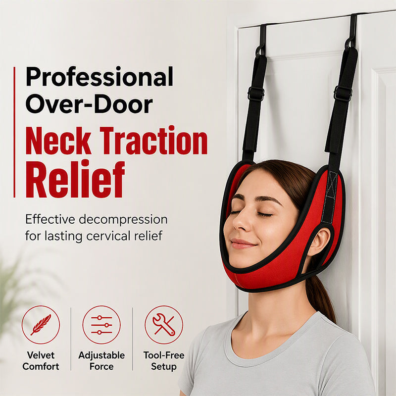 🧘✨ Nacken-Traktionsschlinge – 50% RABATT! Türgestützte Nackenentlastung, verstellbare Gurte, bequeme Passform – tägliche Entspannung. 💆‍♂️