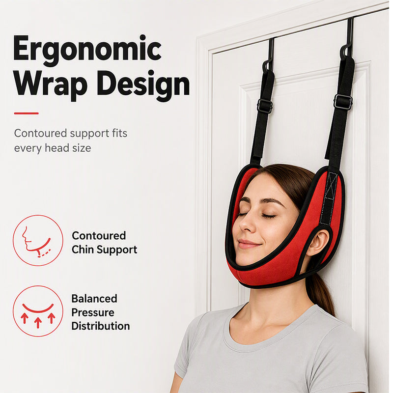 🧘✨ Nacken-Traktionsschlinge – 50% RABATT! Türgestützte Nackenentlastung, verstellbare Gurte, bequeme Passform – tägliche Entspannung. 💆‍♂️