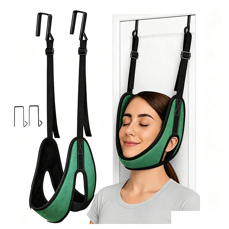 🧘✨ Nacken-Traktionsschlinge – 50% RABATT! Türgestützte Nackenentlastung, verstellbare Gurte, bequeme Passform – tägliche Entspannung. 💆‍♂️