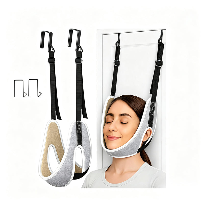 🧘✨ Nacken-Traktionsschlinge – 50% RABATT! Türgestützte Nackenentlastung, verstellbare Gurte, bequeme Passform – tägliche Entspannung. 💆‍♂️