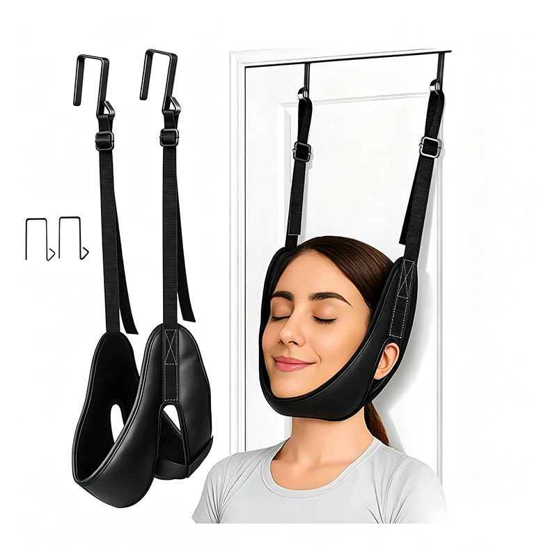 🧘✨ Nacken-Traktionsschlinge – 50% RABATT! Türgestützte Nackenentlastung, verstellbare Gurte, bequeme Passform – tägliche Entspannung. 💆‍♂️