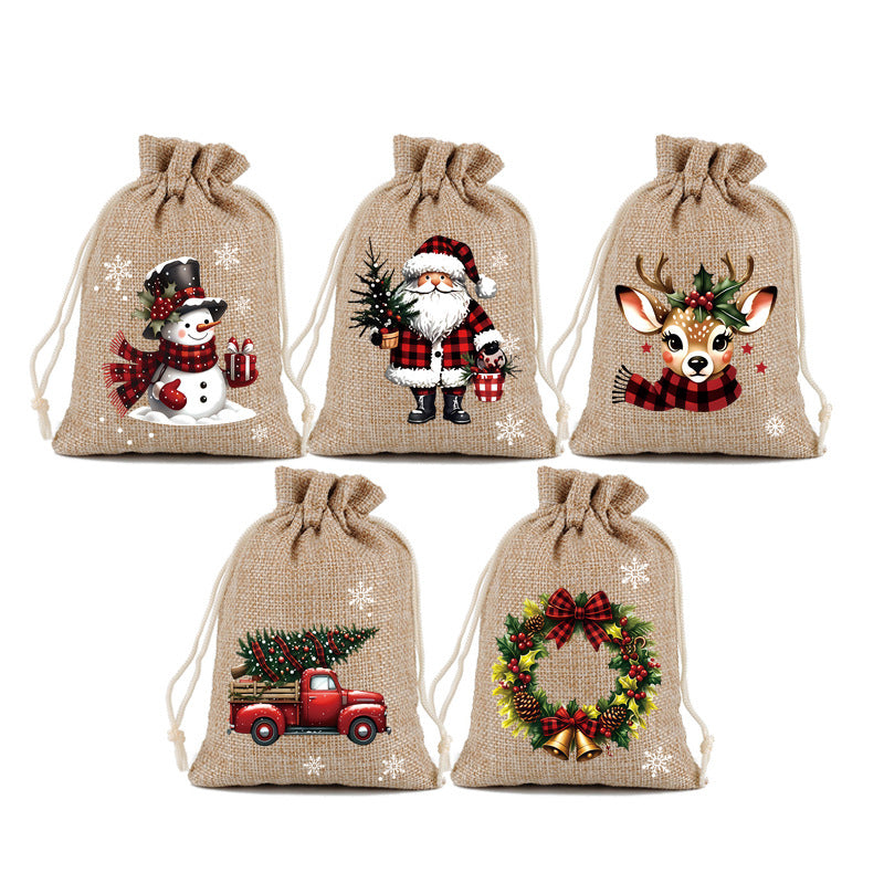 🔥🔥 Nur noch 3 Stunden – ab 0,79 €!! 🎁🎄HEISSER VERKAUF! Weihnachtliche Geschenktüten mit Kordelzug 🧦🎅