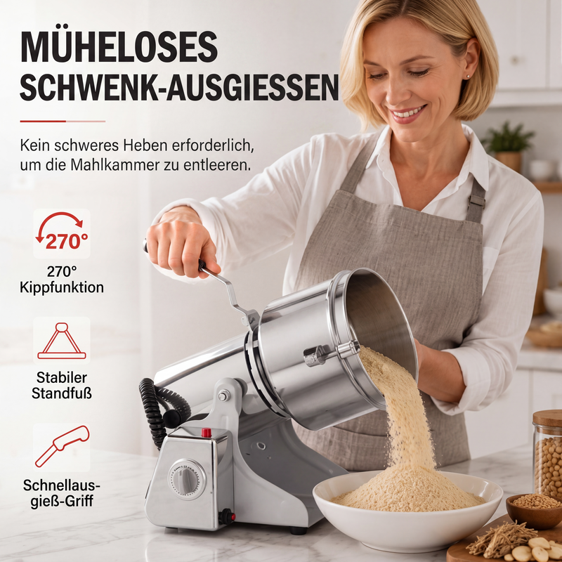 📢📢Elektrische Mühle aus Edelstahl für trockene Zutaten, 150–1000 g
