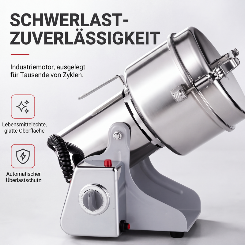 📢📢Elektrische Mühle aus Edelstahl für trockene Zutaten, 150–1000 g
