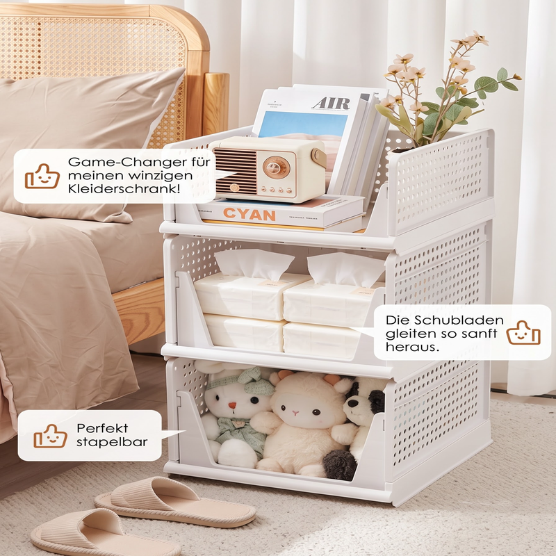 📢📢50% RABATT NU!! ⏰Stapelbarer Kleiderschrank-Organizer mit Schublade