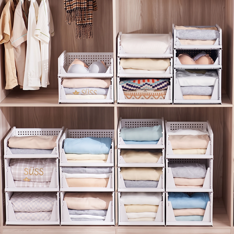 📢📢50% RABATT NU!! ⏰Stapelbarer Kleiderschrank-Organizer mit Schublade