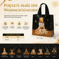 🎁Schwarze Weihnachts-Geschenktragetasche aus Vliesstoff, Geschenkverpackungstasche für Feiertage, 23x22x11 cm