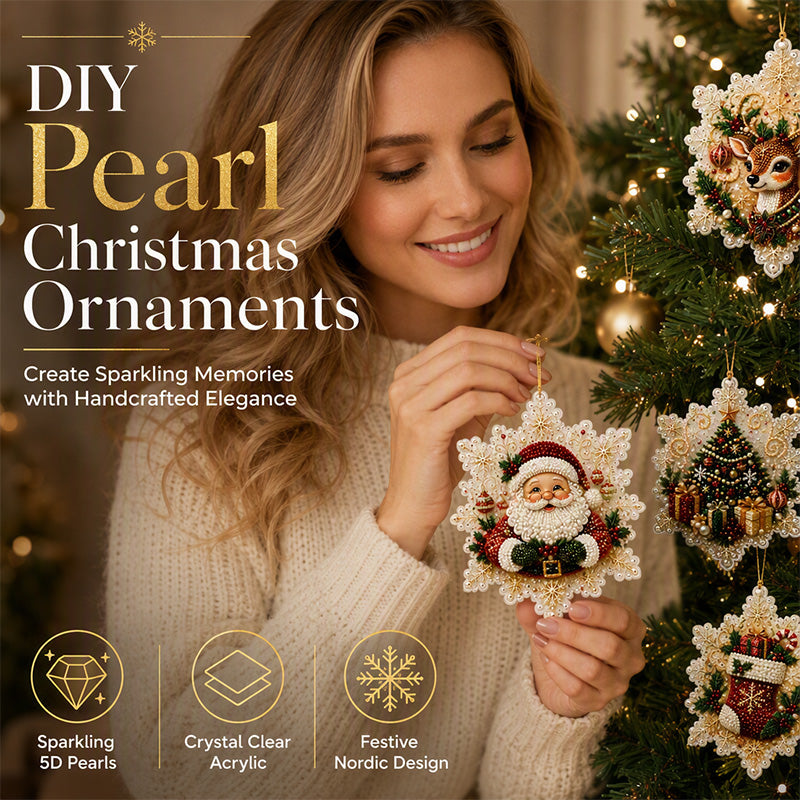 🔥🎁 2+1 GRATIS!!🥳🎄 DIY Diamantmalerei Weihnachtsanhänger‑Set (6 Stück) – Basteldeko zum Aufhängen am Weihnachtsbaum ✨