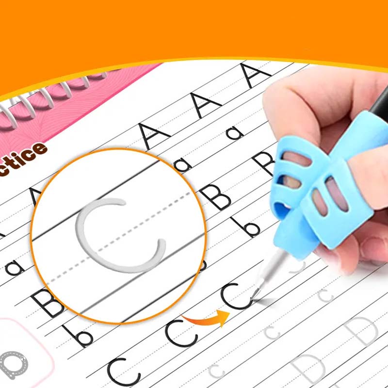 ✍️Rillen-Schreibübungsheft-Set für Kinder mit Griffhilfen