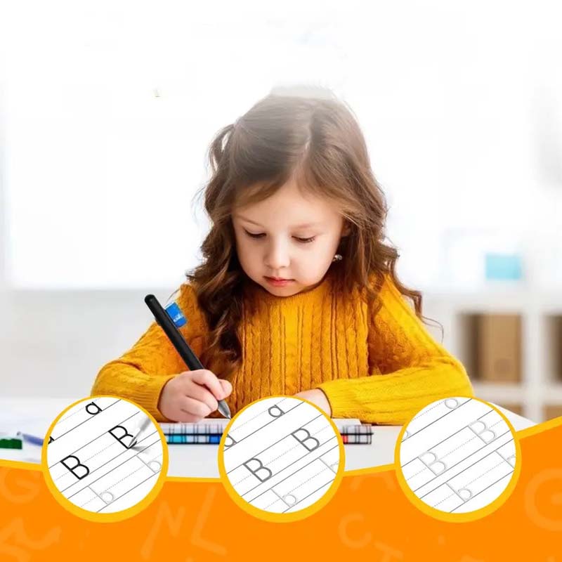 ✍️Rillen-Schreibübungsheft-Set für Kinder mit Griffhilfen
