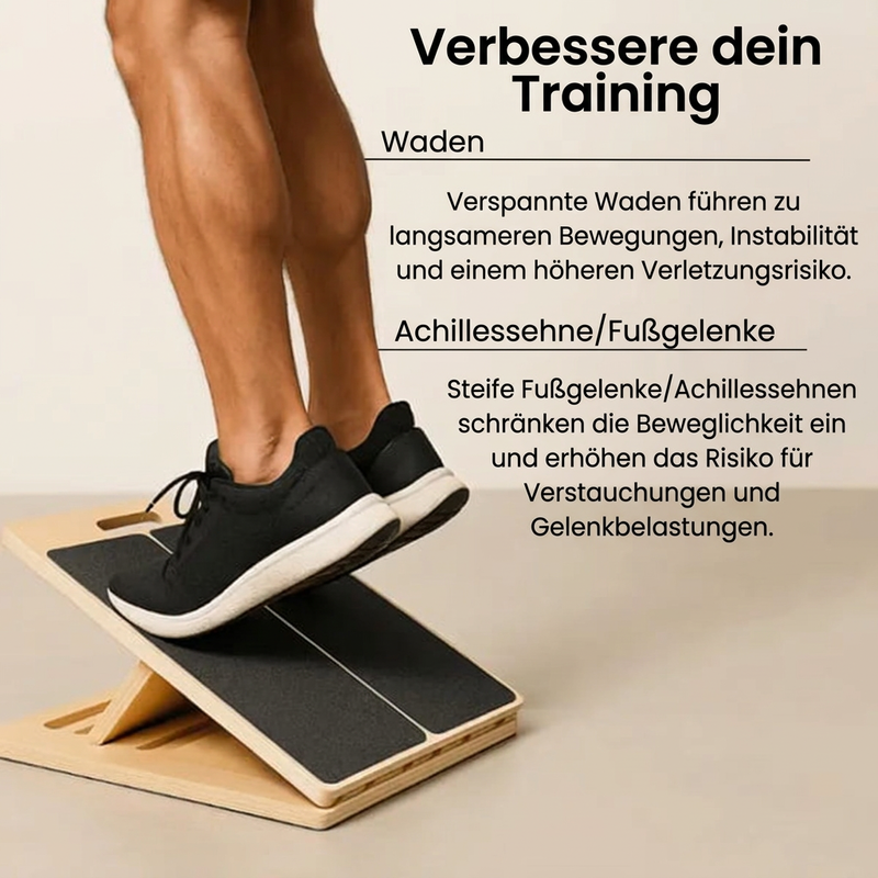 📢📢 Verstellbares Holz-Schrägbrett für Waden- und Beintrainin