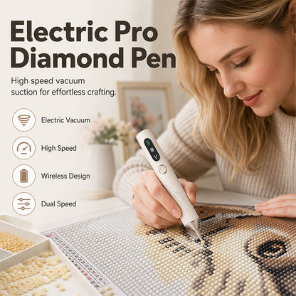 💎🖊️ Elektrische diamantpen, speciaal gereedschap voor diamantschilderen en doe-het-zelfprojecten