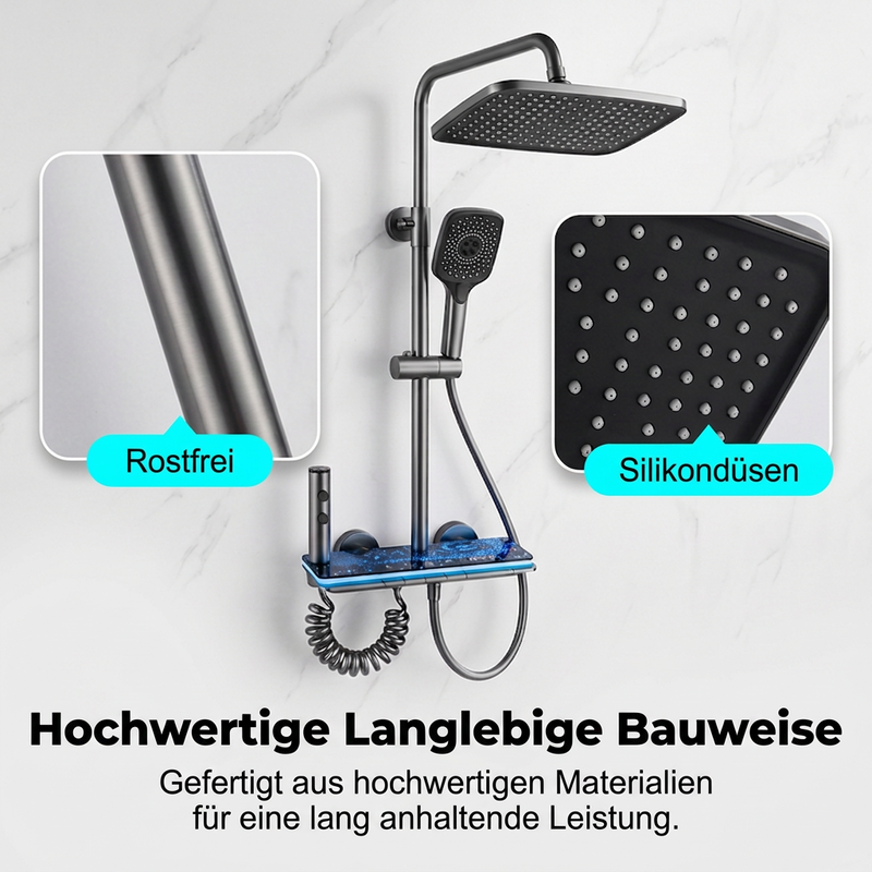 🚿 Regenduschen-System – LED-Digitalanzeige & modernes Design ✨