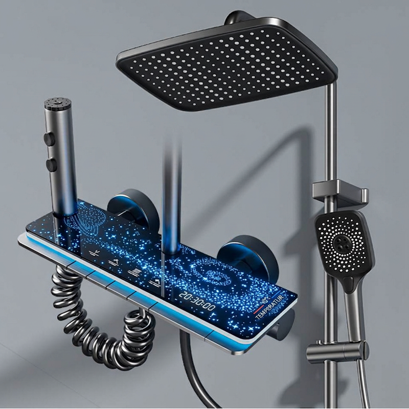 🚿 Regenduschen-System – LED-Digitalanzeige & modernes Design ✨